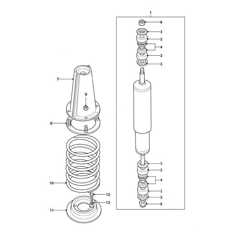 Land rover defender clearance shock absorber replacement