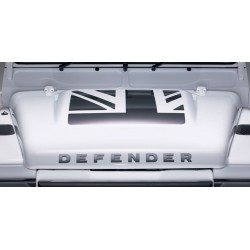 Kit 3 autocollants Union Jack noir santorini pour DEFENDER