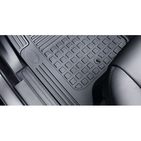 DISCOVERY 4 rubber mat set - Black 2013 onwards Land Rover Genuine - 1