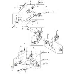 Rear suspension arm lower LH DISCO 3 spring susp - GENUINE Land Rover Genuine - 2