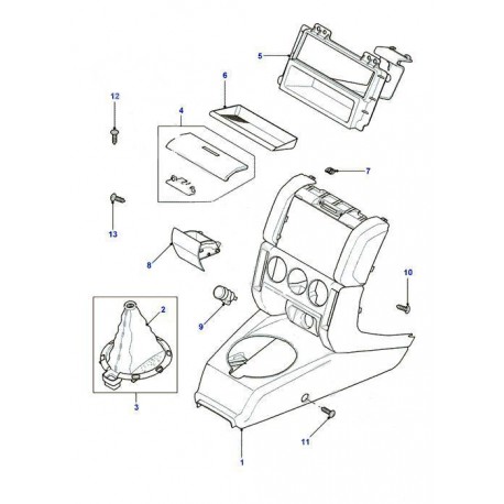 Soufflet de levier de boîte de vitesses auto de Freelander 1 à partir de 2004 Land Rover Genuine - 1