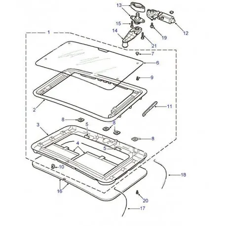 DISCOVERY Tdi/TD5 front sunroof drain tube