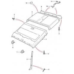 DEFENDER 90 roof trim rear