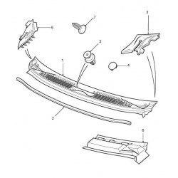 Couverture de charnière de capot de FREELANDER 1 - Côté droit Land Rover Genuine - 1