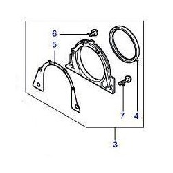 Kit joint spi arrière de vilebrequin de RANGE ROVER P38 2.5 Diesel Land Rover Genuine - 1