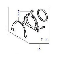 Kit joint spi arrière de vilebrequin de RANGE ROVER P38 2.5 Diesel