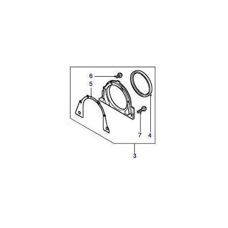 RANGE ROVER P38 diesel crankshaft rear oil seal kit