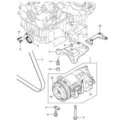 Tendeur automatique de courroie de clim de FREELANDER 1 TD4 - GENUINE Land Rover Genuine - 1