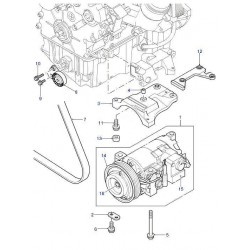 FREELANDER 1 TD4 Tensioner automatic auxillary drive with air con - OEM OEM - 1