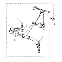 Ceinture de sécurité à enrouleur arrière gauche pour DEFENDER 110 TD5 CREWCAB