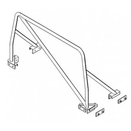 DEFENDER 110/130 HCPU bolt-in roll cage - SAFETY DEVICES