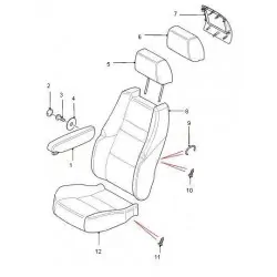 RANGE ROVER SPORT LH seat armrest - Ebony