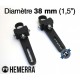 Fixations pour tube 38 mm pour barre à leds HEMERRA Hemerra - 2