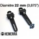 Fixations for tube 22 mm for leds bar - HEMERRA Hemerra - 1