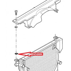 Ecrou noyé fixation cache radiateur Td5 ou de boitier de suspension de DISCOVERY 2