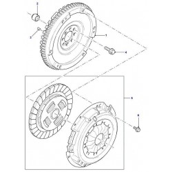 Boulon M8 X 13 mm pour embrayage de DEFENDER 2.4 TD4 OEM - 1