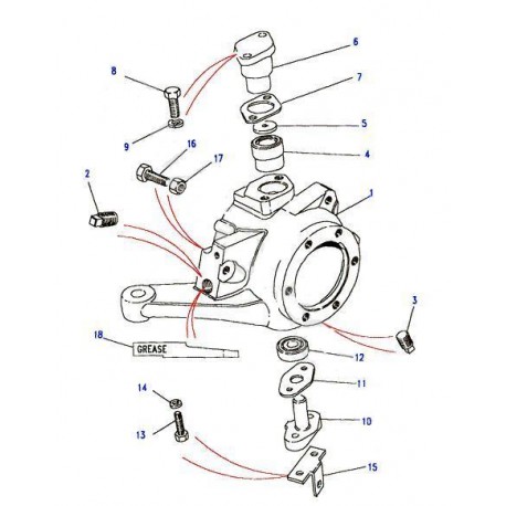 Rondelle de butée intérieure de pivot de DEFENDER Allmakes UK - 1