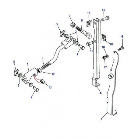 Clevis linkage transfer box LT230 Britpart - 1