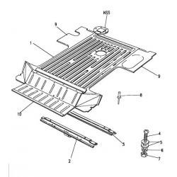 RANGE ROVER CLASSIC floor assembly rear Land Rover Genuine - 1