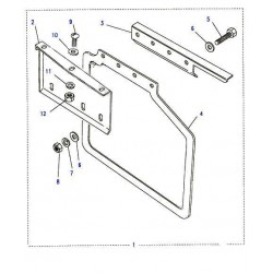 Plaque de fixation de bavette de RANGE ROVER CLASSIC Britpart - 1