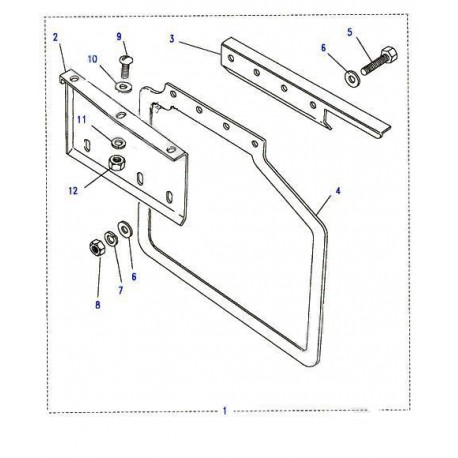 Plaque de fixation de bavette de RANGE ROVER CLASSIC Britpart - 1