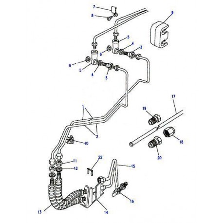 RANGE ROVER CLASSIC front brake hose non ABS Allmakes UK - 1