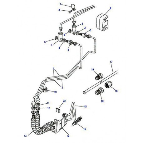 Tuyau flexible de frein avant gauche ou droit de RANGE ROVER CLASSIC Allmakes UK - 1