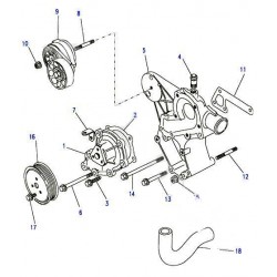 Flanged head Bolt 300 TDI water pump M6 x 65