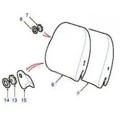 Roue de réglage lombaire du dossier de siège avant de FREELANDER 1 - ALPACA