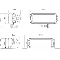 Barre à leds longue portée 42 watts ST-4 LAZER Lazer - 3