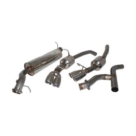 Echappement double sortie inox pour RANGE ROVER P 38 2.5 TD Double 'S' exhaust - 1