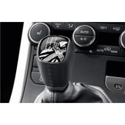 Pommeau de levier de vitesses Union Jack noir et blanc pour EVOQUE Land Rover Genuine - 1