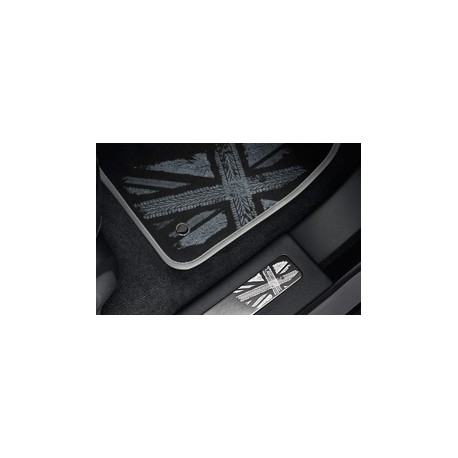 Kit tapis de sol Union Jack noir et blanc pour RANGE ROVER EVOQUE Land Rover Genuine - 1