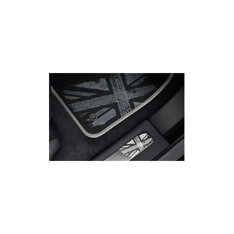 RANGE ROVER EVOQUE Union Jack mat floor carpet set - Monochrome
