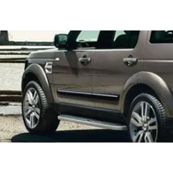 Baguettes/moulures latérales de protection noires avec inserts - Discovery 3/4 Bearmach - 2