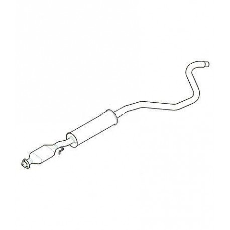 Ligne d'échappement centrale avec catalyseur pour FREELANDER 1 TD4 N4 Land Rover Genuine - 1