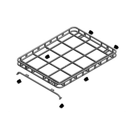 Explorer roof rack with roll cage mount for DEFENDER 90/110 hard top/SW - SAFETY DEVICES Safety Devices - 1