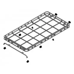 Explorer roof rack with roll cage mount for DEFENDER 110 hard top/SW - SAFETY DEVICES