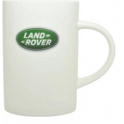 Mug blanc avec logo LAND ROVER vert
