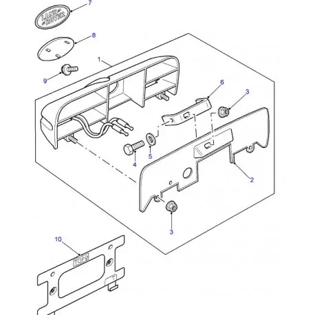 DISCOVERY 2 rear hand door handle gasket