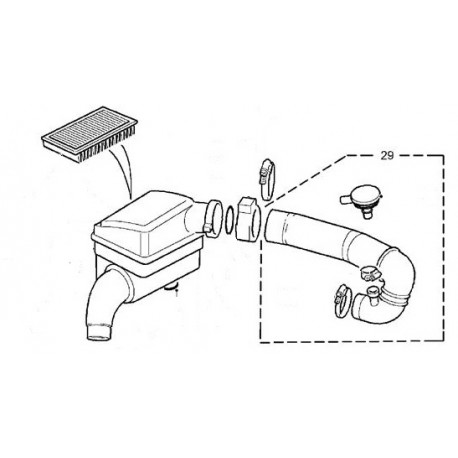 Durite admission air Def Td5 Land Rover Genuine - 1