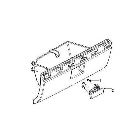 FREELANDER 2 glove box latch handle Land Rover Genuine - 1
