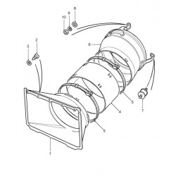 Collier de serrage de capotage de ventilateur de DEFENDER 4cylindres Land Rover Genuine - 1