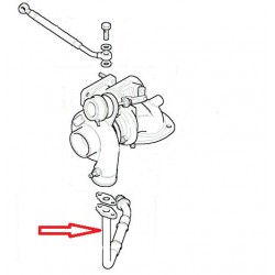 Td5 turbo oil return pipe OEM - 1