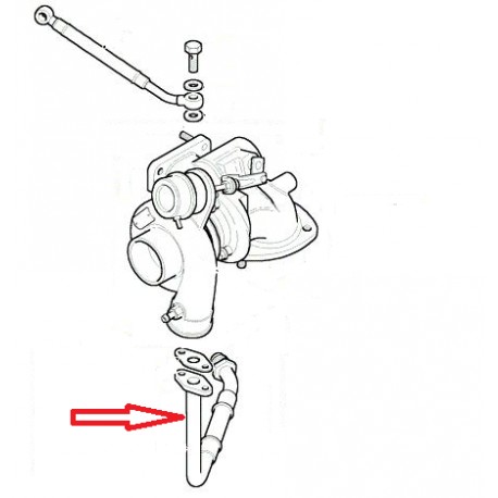 Durite retour huile Td5 OEM - 1