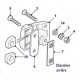 DEFENDER TD4 front and rear door hinge bolt torx M8 X 55 OEM - 2