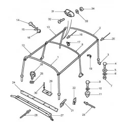 DEFENDER 90/110 pick-up and crew cab drain channel (except HI-CAP)