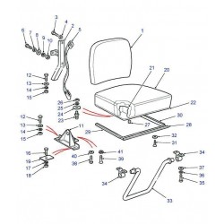 Assise plastique de siège arrière rabattable de DEFENDER 90/110 TD5 - GENUINE Land Rover Genuine - 1