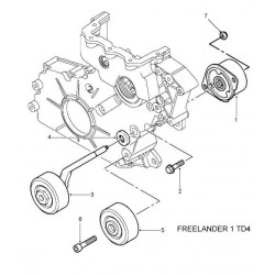 FREELANDER 1 TD4 an L322 automatic tensioner - OEM OEM - 2