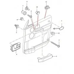DISCOVERY 3 and RRS front door card badge Land Rover Genuine - 2